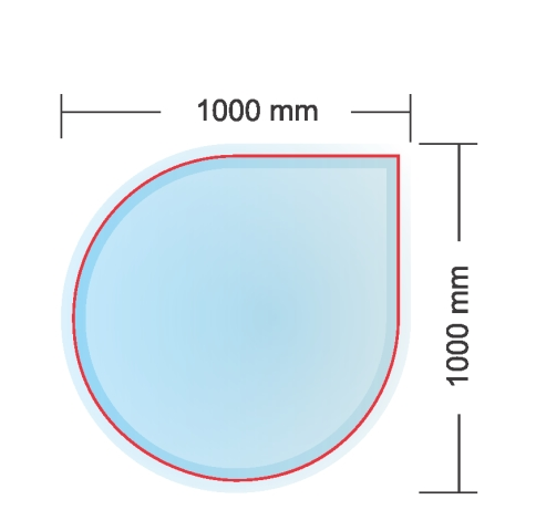 Sklo podkladové MONACO 100x100, hrúbka 6mm