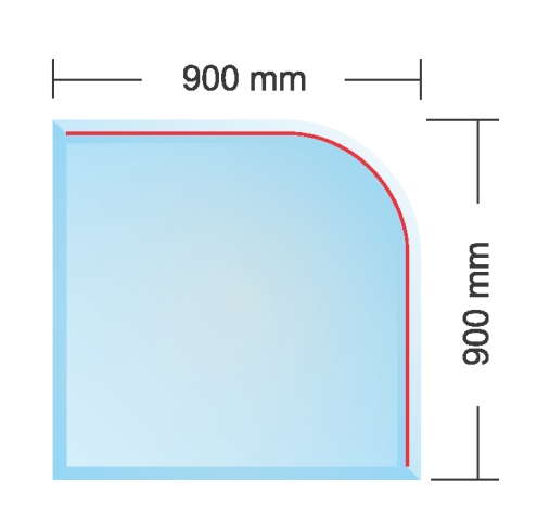 Sklo podkladové PARIS 90x90cm, hrúbka 8mm